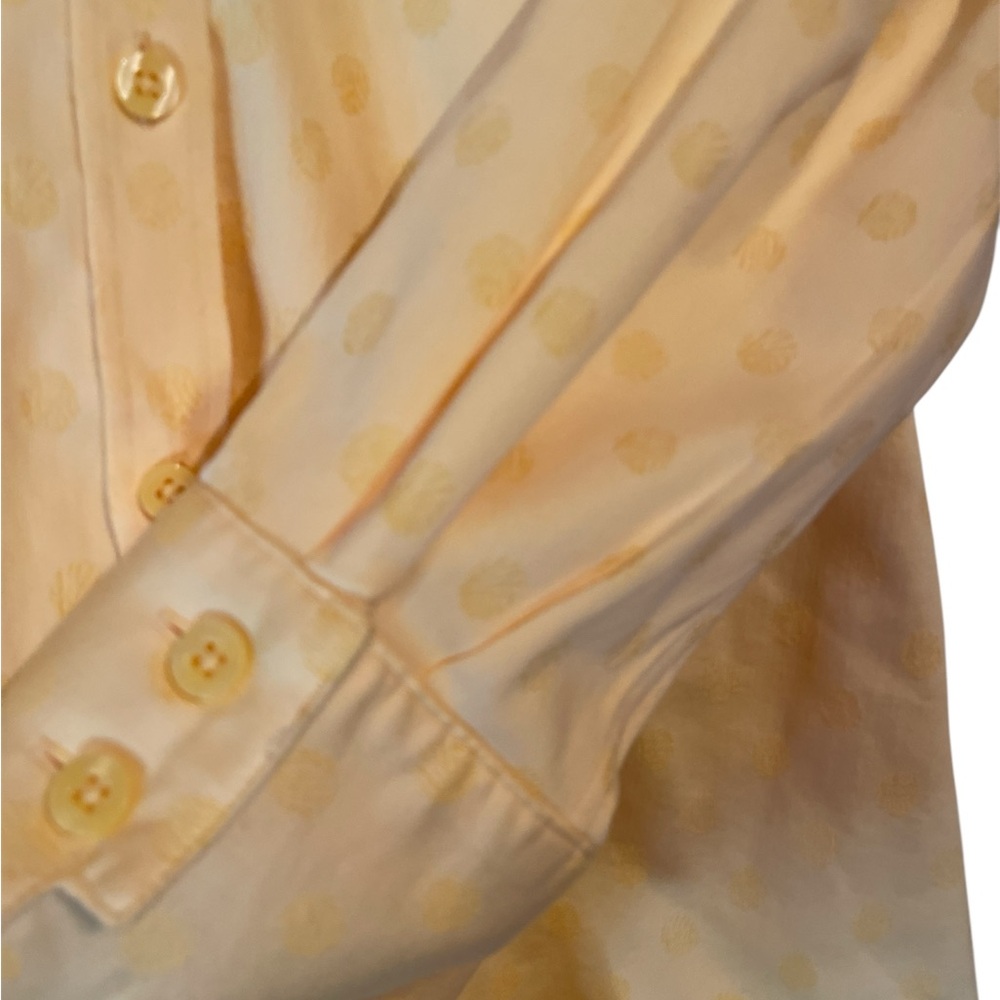 Polka Dot Yellow Button-Down Shirt - Picture 4 of 4